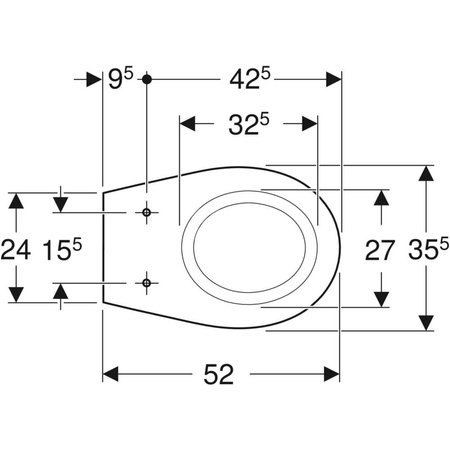 REKORD Miska ustępowa wisząca lejowa