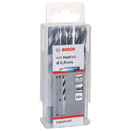 WIERT. HSS POINTTEQ 5.9MM 10PC