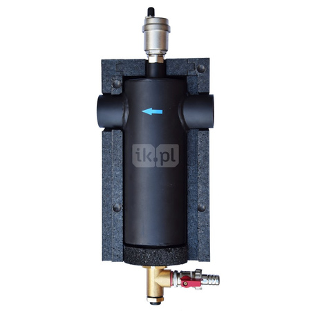 Filtroodmulnik magnetyczny FM 65 – DN 25 z izolacją, z wyposażeniem dodatkowym