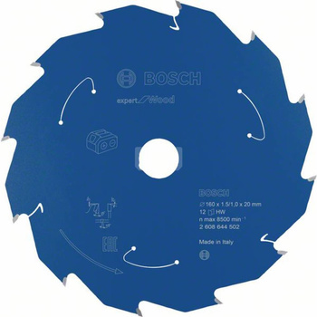 Ostrze do piły tarczowej bezprzewodowej Expert for Wood 160 x 1,5 / 1 x 20 T12