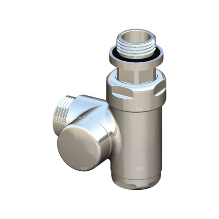 Zawór HERZ De Luxe (wersja prawa) chrom do armatury sanitarnej 1/2'' x 1/2'' GW-GW