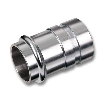 Nypel SANHA NiroSan Press, stal nierdzewna, 76,1 mm (zw x GW)