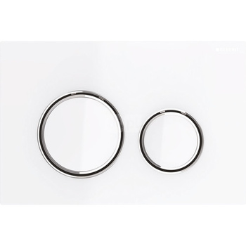 Przycisk uruchamiający Geberit Sigma21, przedni, szkło białe