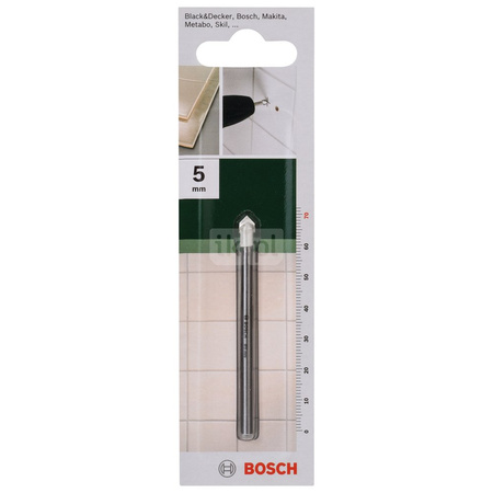 Wiertła do płytek ceramicznych D = 5,0 mm, L = 70 mm