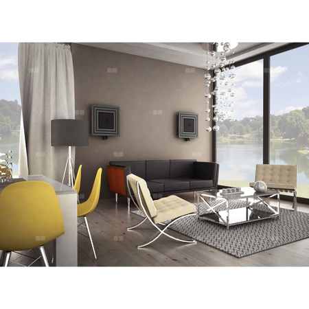 Grzejnik drabinkowy ENIX LIBRA Audio, wym. 600 x 600 mm, kolor graphite, moc 312W