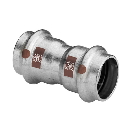 Mufa VIEGA 1715, stal nierdzewna / stal nierdzewna, 18 mm (zz x zz)