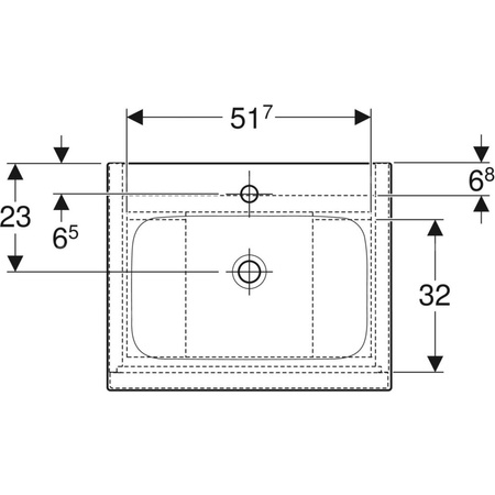 Zestaw: umywalka meblowa iCon slim, z szafką pod umywalkę, dwoma szufladami i zestawem odpływowo-przelewowym do umywalki: 60cm, lava / lakierowany matowy, lava / matowy