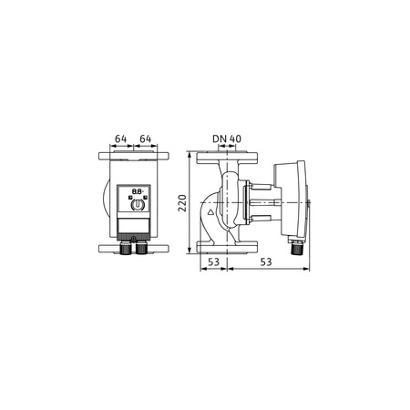 Pompa obiegowa WILO Yonos MAXO-Z 40/0,5-8 PN6/10 1x230 V 50/60 Hz, PN 6/10bar