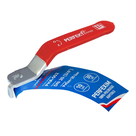 Rączka do kurka PERFEXIM RN-PHA, kolor czerwony, do PHA-001 i PHA-003 11/4''