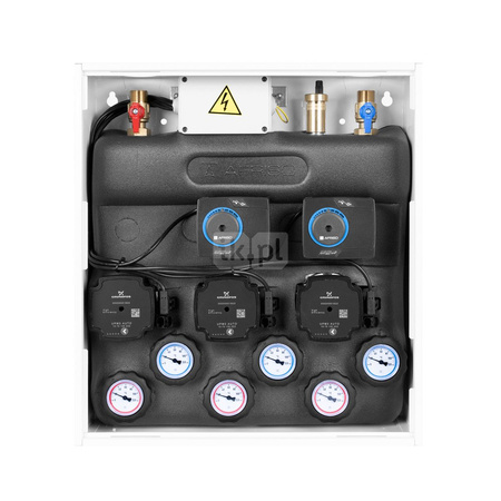 Grupa pompowa AFRISO PrimoBox AZB 355 GZ x GW 3/4'' x 3/4'', z izolacją, z siłownikiem arm 141