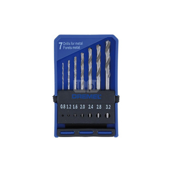 ZESTAW WIERTEŁ - 7szt. 0,8/1,2/1,6/2,0/2,4/2,8/3,2mm