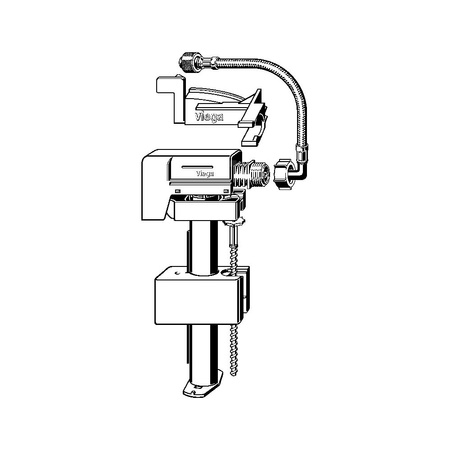 Zestaw zaworu napełniającego przeznaczenie: spłuczka podtynkowa 1F (8 cm), tworzywo sztuczne, nr wzoru 8310.73