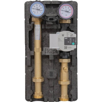 Grupa pompowa AFRISO PrimoTherm 180-1 DN25 WP GZ x GW 1 1/2'' x 1'', z izolacją, z pompą obiegową