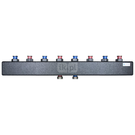 Rozdzielacz do instalacji c.o. AFRISO KSV 125-4 GZ 1 1/2'', 4-obieg. Nakrętka 1 1/2'', max. 70 kW