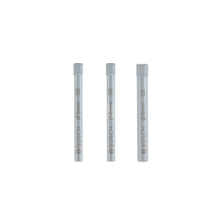 WIERTŁO DIAMENTOWE DiaTileDrillSet6-6-8