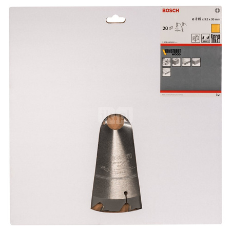 Tarcza pilarska Construct Wood PIŁA TARCZ.-T CONS W. TOP 315X3.2X30Z20