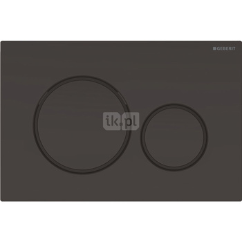 Przycisk uruchamiający Geberit Sigma20, przedni, czarny-czarny mat-czarny