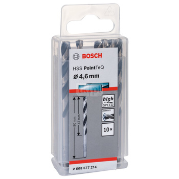 WIERT. HSS POINTTEQ  4.6MM 10PC