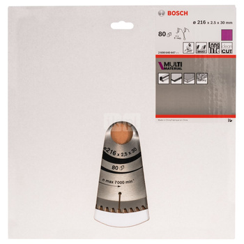 Tarcza pilarska Multi Material PIŁA TARCZ.-T MULTI 216×2.5/1.8×30Z80