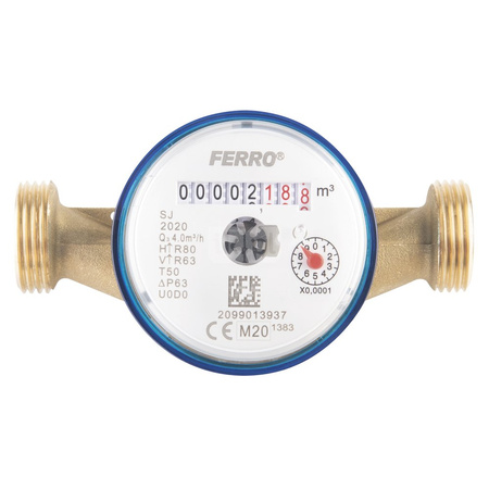 Wodomierz FERRO SJ PLUS (woda zimna) GZ 1''