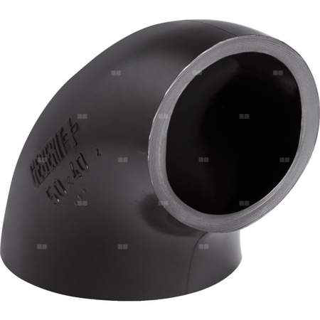 Kolano redukcyjne 90' GEBERIT HDPE, polietylen, 63 mm, DN 60 x 50 mm x DN 50 (króciec)