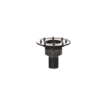 Korpus wpustu Ecoguss DN 70, odpł. pionowy, z kołnierzem dociskowym,