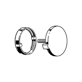 Zestaw wyposażeniowy Visign MT5/RT5 seria produkcyjna do I/2015, wyposażenie, Pokrętło, rozeta przelewowa, nr wzoru 6149.09 wykonanie: chromowane