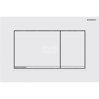 Przycisk uruchamiający Geberit Sigma30, przedni, biały mat, easy-to-clean
