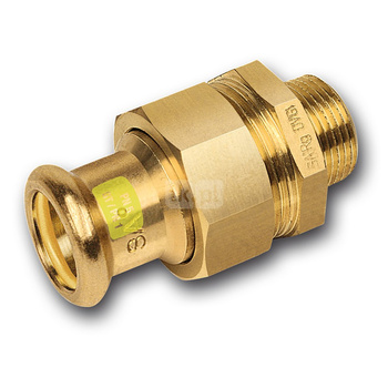 Śrubunek SANHA Press Gas trzyczęść., Cu, 54 mm x 2'' (zw x GZ)