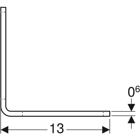 Kątownik montażowy Geberit GIS 13 x 13 cm