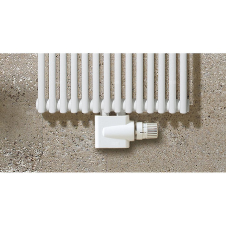 Grzejnik żeberkowy ZEHNDER Kleo 2000 x 330 mm, kolor biały (RAL 9016), moc 775 W