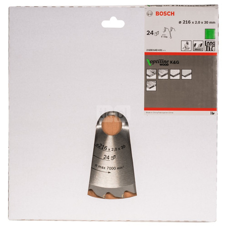 Tarcza pilarska Optiline Wood PIŁA TARCZ.-T OPTI 216X2.0X30Z24