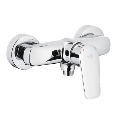 Bateria natryskowa ścienna KFA Armatura ABASHA, kolor chrom