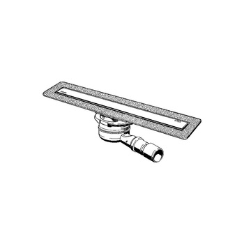 Odwodnienie prysznicowe 900 stal szlachetna - nierdzewna/ błyszczący