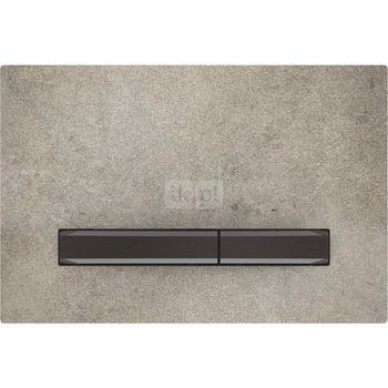 Przycisk uruchamiający Geberit Sigma50, przedni, imitacja betonu, przyciski: czarny chrom