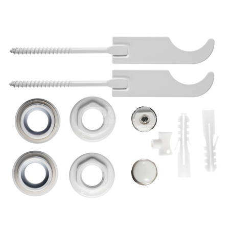 Komplet korków grzejnikowych 1" x 1/2" z 2-ma wieszakami