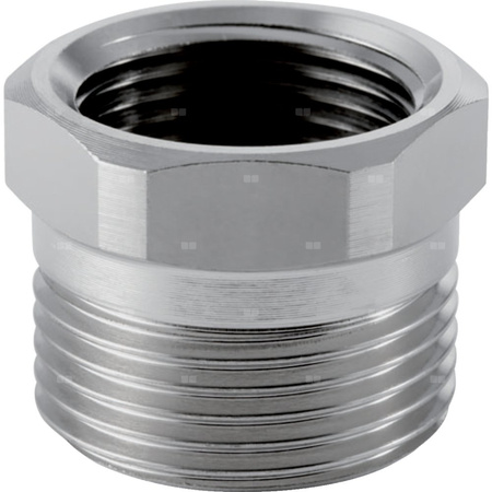 Złączka przejściowa GEBERIT MeplaTherm, mosiądz nikiel (Niklowanie) / mosiądz, 22 mm x 1/2' (GW x eurokonus)