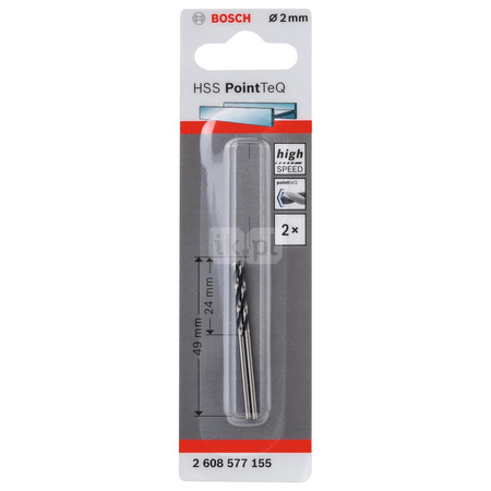 WIERT. HSS POINTTEQ 2.0MM 2PC