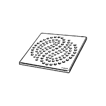 Advantix-ruszt Visign RS4 stal nierdzewna 1.4301, wymiar systemowy 145, masywne wykonanie, nr wzoru 4929.4 L: 143 B: 143 H: 5