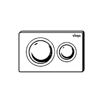 Przycisk uruchamiający do WC Prevista Visign for Style 20 nr wzoru 8610.1 płytka maskująca: tworzywo sztuczne czarny matowy klawisz: tworzywo sztuczne czarny matowy