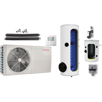 Pakiet - Pompa ciepła powietrzna powietrze-woda monoblok IMMERGAS MAGIS M4 EH3 4.7 kW 230 V + Zasobnik c.w.u. OKC 200 NTR/HP + Zasobnik buforowy NAD 50 V1