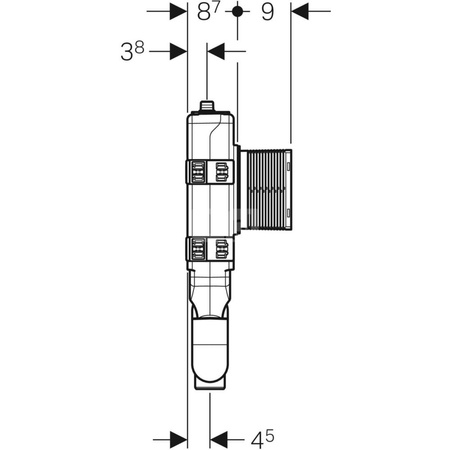 Spłukiwanie higieniczne Geberit z dwoma przyłączami wody, bez jednostki sterującej