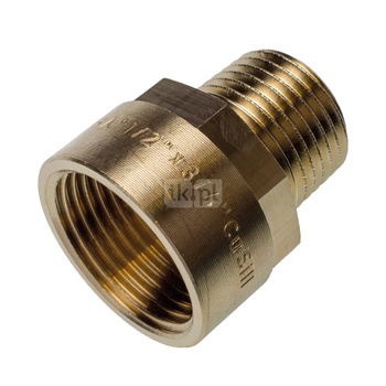 Nypel SANHA PURAFIT redukcja, mosiądz, 3/4'' x 1/2'' (GW x GZ)
