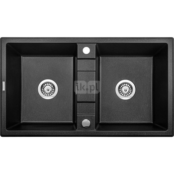 Deante Eridan Zlewozmywak 2-komorowy bez ociekacza