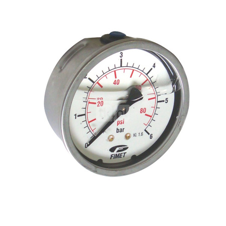 Manometr glicerynowy, aksjalny, 1/4" MG3A-INOX 63 0-10 G1/4BS /D+LF+Z0