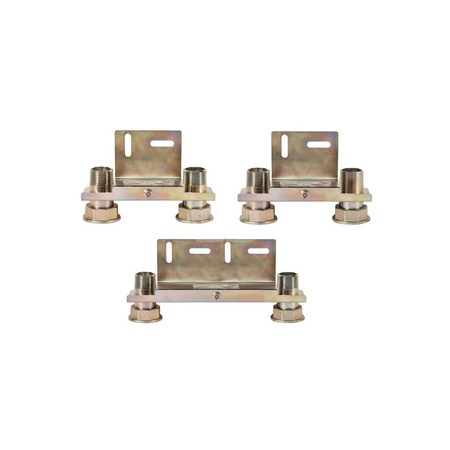 Monozłącze pod gazomierz G4/G6 130mm, GZ 1" x GZ 1", blokowe