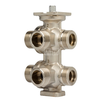 Zawory regulacyjne Zawór 6-drogowy TA-6 DN 15 standard kvs=1.25