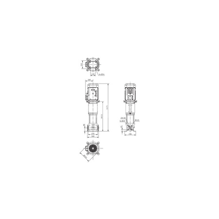 Wysokociśnieniowa pompa do wody Wilo-Helix V 2208-2/25/V/KS/400-50