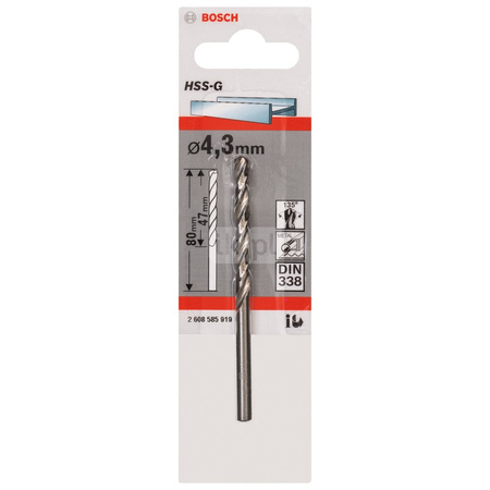 WIERTŁO STAND. HSS-G 135 '4,3/47MM