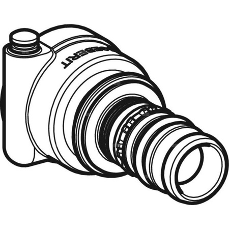 Złączka przejściowa GEBERIT Mepla do Compact MS, mosiądz x DN 26 (compact ms x końcówka wciskowa)